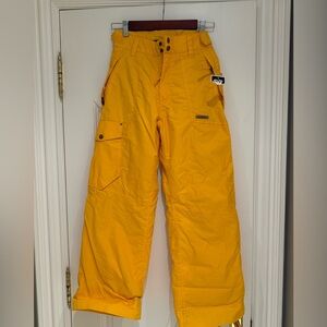 Kids Bright Yellow snow Pants